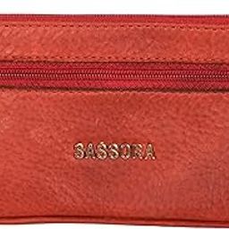Genuine Leather Small Red Unisex Key Case-14