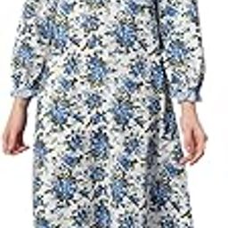 Women's 100% Cotton Printed Maxi Nightgown Long Nighty Sleepwear for Ladies Super Soft Full Sleeves-image-1