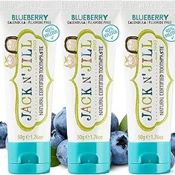 Jack N' Jill Natural Toothpaste Organic 50g Set of 3 - Blueberry-image-45