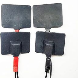Square Permanent TENS EMS Electrodes - 5X4 cm - 4 Pads - Fits All TENS EMS Units with 2mm Connection - axion Brand Quality-image-61