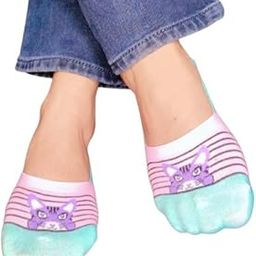 Ankle Length Cotton No Show Low Cut Invisible Loafer Socks for Women, Free Size, 4 Pairs-image-41