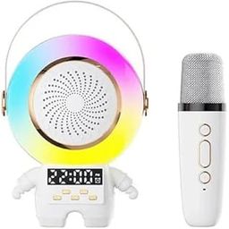 Qlect Astronaut Karaoke Machine for Kids Adults, Mini Portable Blue-Tooth Karaoke Speaker with Wireless Microphone and Dynamic Lights Birthday Gift for Kids Boys Girls | Home KTV Outdoor Travel-20