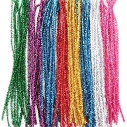 53ARTS Glitter Pipe Cleaner 12”: Multicolor: 100pcs : for HobbyCrafts, Scrapbooking, DIY Accessory-image-44