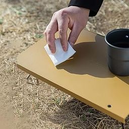CALANDIS™ Table Fold Legs with Carrying Bag Portable for Patio Travel Barbecue Khaki | Furniture | & Hiking | Outdoor Sports-image-41