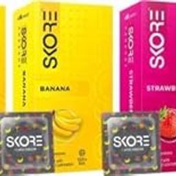 SKORE BANANA 2 AND STRAWBERRY Condom (Set of 3, 30 Sheets)-picture-31