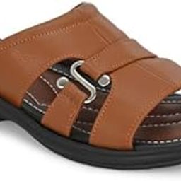 Black Man Made Leather Slipper For Men-image-57