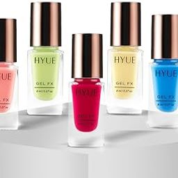 HYUE Gel FX Nail Paint | The Spring-Summer Pastels | Bubblegum Drop, Limoncello, Cerise, Canary Butter, Cobalt | 40 ml | Ultra-Glossy Shine | Long-Lasting Wear | Chip-Resistant Formula | Quick-Drying | High-Impact Glossy Finish | 22 Shades-28