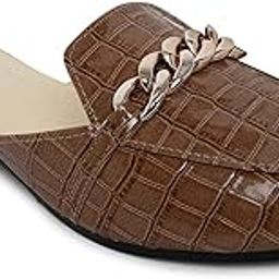 Women chain decorated mules sandals-image-36