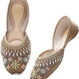 Women's Handcrafted Embellished Jutti | Traditional & Stylish Ethnic Footwear | Comfortable & Festive for Women-picture-25