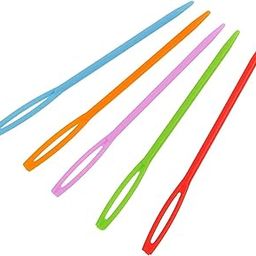 Husky Products 10Pcs Plastic Craft Needles for Kids, Sewing, Cross Wool Weave Stitch Crochet Needles for Kids and Teens Craft Supplies (Multicolor) 7cm Size-picture-21