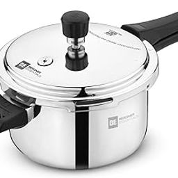 Bergner BE Essentials Tripro Triply Stainless Steel 3 Liters Outer Lid Pressure Cooker, Faster and Even Heating, Healthy Cooking, Easy to Clean, Full Induction Bottom and Gas Stove Ready-image-36