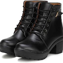 Women Casual Boot High Ankle Lenght Block Heel Boots for Women PK777-image-54