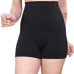 High Waisted Tummy Control Shapewear Shorts for Women - Thigh Slimmer Body Shaper Panties - Slip Shorts Under Dresses - Seamless Abdomen Shaper - Fits up to 36 Waist-image-47