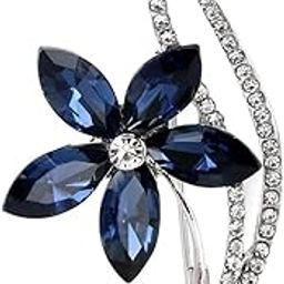 Stylish Floral Shape Jewellery Silver Plated Brooches for Women and Men-image-15