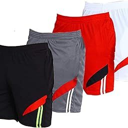 10 Inches Mens Running Shorts，Workout Running Shorts for Men，Antibacterial Shorts，Gym Yoga Outdoor Sports Shorts Pack of 4 (XL)-image-77