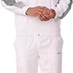 Vector X Frontier Men's Sports/Gym/Winter Wear Flat Zipper Collar Track-Suit (White, Size-XL)-picture-11