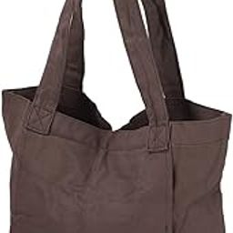 DNEI Yoga Mat Carrier Bag, Washable Pilates Canvas Tote Portable Large Capacity for Women for Gymnasium (Grey)-image-15