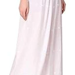 Women's Lucknow Chicken Embroidred Cotton Rayan Regular Fit Palazzo_Color White_Free Size 28 to 38.-image-30
