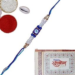 Rakshabandhan Rakhi for Sister, Brother, Bhabhi and Bhaiya With Tika Roli, Rice-image-8
