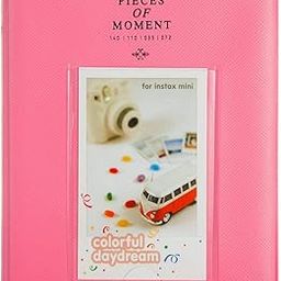 ZENKO 64 Pockets Photo Album for Fujifilm Instax Mini 12 11 9 8 40 Evo Liplay 7S Instant Camera/Mini Link Printer, Polaroid Snap Touch PIC-300 Z2300 Mint Instant Camera Printer (Flamingo Pink)-68