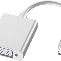 Wefly USB C to VGA Adapter, Thunderbolt 3/4 to VGA Adapter Compatible with iPhone 15 Pro/Max, MacBook Pro/Air 2023, iPad Pro, iMac, S23, XPS 17, Surface Book 3 and More-11