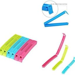 UNIQALL Plastic Snack Bag Clip Sealer Set 18 Pcs, Multicolour-image-45