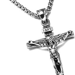 Silver Plated Jesus Necklace for Men & Women-image-70