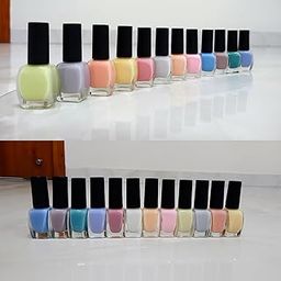 MISHAE Nude Nail Lacquer Set | Pack of 12 (6ml Each) | Dries In 45 Seconds | Chip-Resistant | Glossy Finish | High Shine | Nail Polish set For Women | Glossy Smooth Finish-image-45