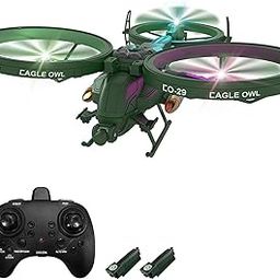 Teksbar RC Plane, 6 Channel Remote Control Airplane, 6 Axis Gyro Helicopter, 2.4GHz RC Aircraft Fighter with 3D Flips, Circle Flight, Headless Mode, Auto Hover, LED Lights and 1 Batteries-9