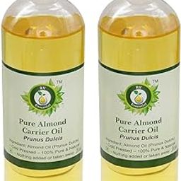 R V Essential Pure Almond Carrier Oil (100ml+100ml) Pack of Two- Prunus Dulcis (100% Pure and Natural Cold Pressed)-image-47