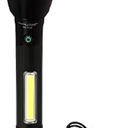 BigVision Rechargeable LED Torch Light with Powerfull Side Light | Adjustable Telescopic Focusing with 5 Light Modes | C Type USB Charging | Ideal for Camping, Emergency & Outdoor Use (Large_RL-9056)-image-66