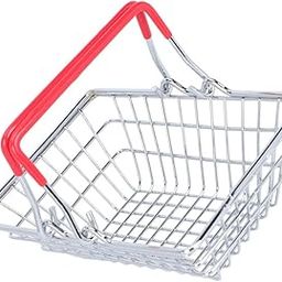 ORFOFE Mini Shopping Basket Sturdy Compact Design for Sundries Storage for Cosmetics and Home Decor for Play Houses and Photography-image-71