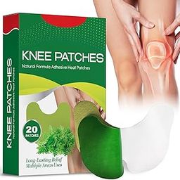 20 Knee Pain Relief Patch, Warming Herbal Plaster Pain Patches, Knee Patches for Pain Relief Bone on Bone Extra Strength,12 Hour Long Lasting Relief of Joint Pains-image-60