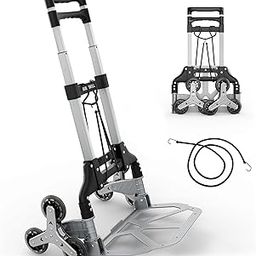 BUILDSKILL 60kg Foldable Trolley with Wheels | no Assembly | Puncture-Proof 3 Wheels for Stairs | Heavy-Duty Aluminium & ABS Plastic Body | Luggage Trolley cart for Moving Boxes, appliances & Bundles-12