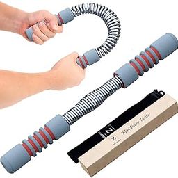 Zenooze Power Twister Bar 20KG, Chest Exerciser for Men, The Ultimate Upper Body Chest Workout Equipment Rip Stick for Your Chest, Shoulders, Forearms, Biceps & Arms Resorte para Hacer Ejercicio-18