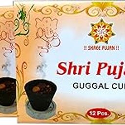 Shree Pujan 48 Guggal Dhoop Cups (4 Packs of 12 Cups) Pure Sambrani Dhoop Cups for Pooja & Festivals | Easy-to-Use Cups with 4 Burner Plates – Havan Cups for Pooja, Home & Festivals-image-50