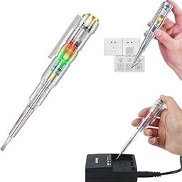 Bindex High-Brightness Intelligent Voltage Tester Pen - Multi-function LED Test Pen with Screwdriver for Electric Power Testing, Voltage Tester Detector-image-20