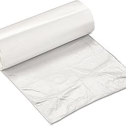 Inteplast EC2424N High-Density Can Liner, 24 x 24, 10gal, 5mic, Clear, 50/Roll, 20 Rolls/Carton-14