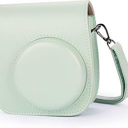 Phetium Instant Camera Case Compatible with Instax Mini 11,PU Leather Bag with Pocket and Adjustable Shoulder Strap (Cloud Green)-image-64
