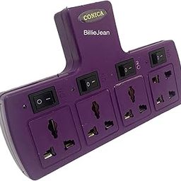 Conica Four Pin Multi Outlet Wireless Extension Board Adapter | Universal Sockets/Plug with Individual Switches & LED Indicator| Fuse/Surge Protection-image-26