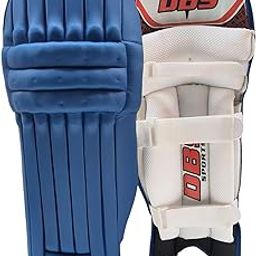 DBS & Sons Match Blue Mens Batting Leg Guard RightHand Blue & White (Mens Size sutaible Right Hand Batsman) Cricket pad-image-12