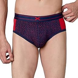X-LIT Leopard Printed Tencel Micro Modal Elastane Stretch Briefs for Men with Ultra Soft Waistband, 24/7 Active Fresh & Sweat-Wicking Properties (Adrenaline Red - XL)-picture-13