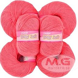 M.G ENTERPRISE Baby Wool for Knitting — Gajri (Pack of 6) | 100% Soft 4 ply Acrylic Wool | Art & Craft | Fingering Crochet Hook Yarn | Needle Thread for Crafting | 25g Each-image-21
