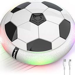 Mirana C-Type USB Rechargeable Battery Powered Hover Football Indoor Floating Hoverball Soccer | Air Football Smart | Made in India Fun Toy Best Gift for Kids Boys and Girls 2-10 Years (White)-14