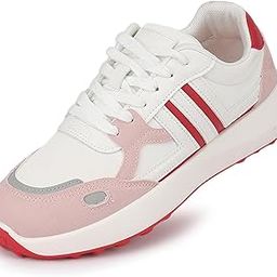 Women's Casual Chunky Sneakers Shoes for Women with Lace-Ups & Extra Cushioning-image-92