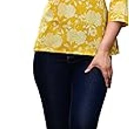 Women's Cotton Floral Printed Regular Fit Top-47