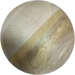 Unfinished Wooden Hollow Ball, 5 Inches Diameter, Natural-image-91