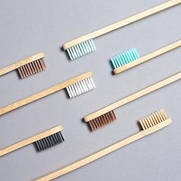 SNANYATRA Bamboo Toothbrush With 6 Different Colour - Pack of 6 |Treated With Herbs Oil | No Plastics in Bristel | Biodegradable & Anti-Bacterial | Eco friendly | BPA Free | ERGONOMIC HANDLE-picture-21