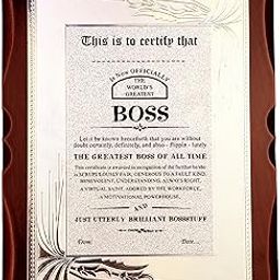 Atpata Funky World's Best Boss Premium Certificate/Award-image-71
