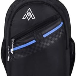 Stylish School & College Backpack | Vibrant Design, Spacious Multi|Compartment, Water|Resistant Fabric & Comfortable Straps_(Black)-image-45